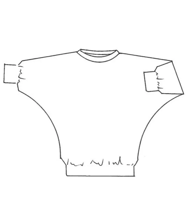 No44 Pulli mit Fledermausärmel - Trendschnitt Schnittmuster