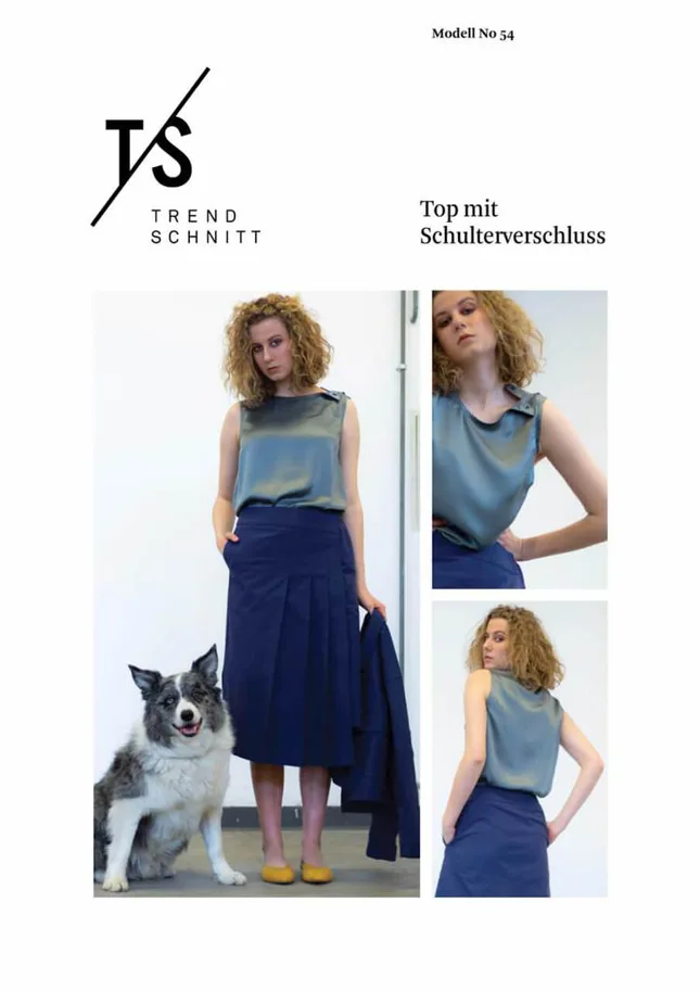 No54 Top mit Schulterverschluss - Trendschnitt Schnittmuster