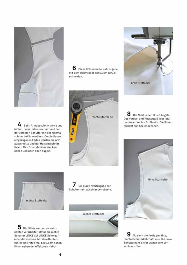 No54 Top mit Schulterverschluss - Trendschnitt Schnittmuster