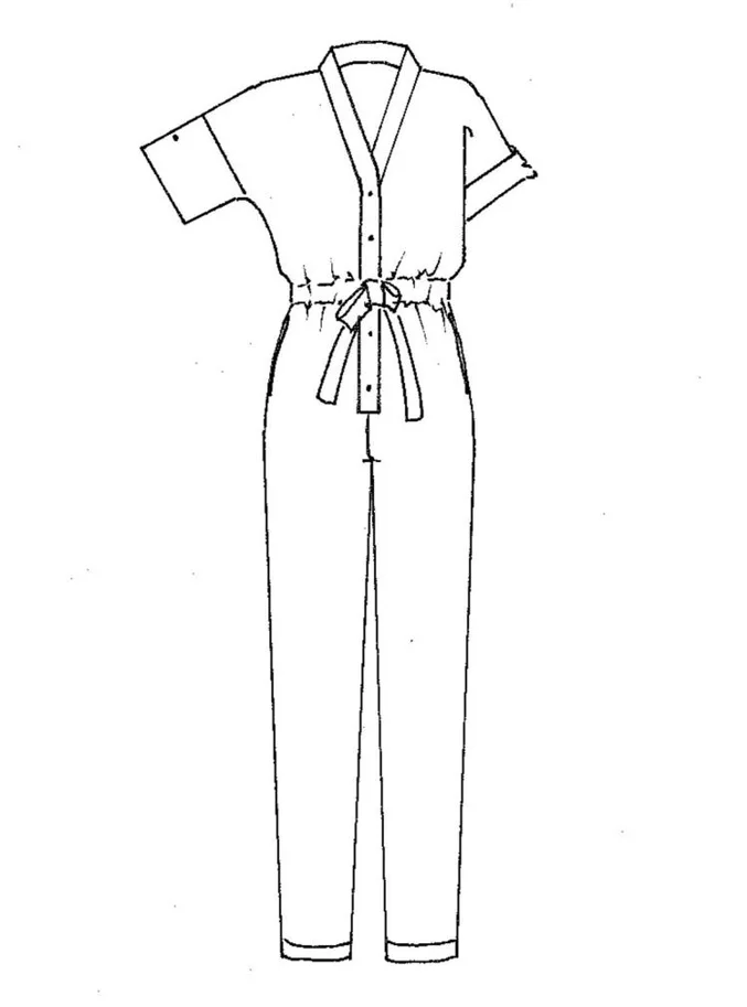 No57 Jumpsuit mit Knopfpatte - Trendschnitt Schnittmuster