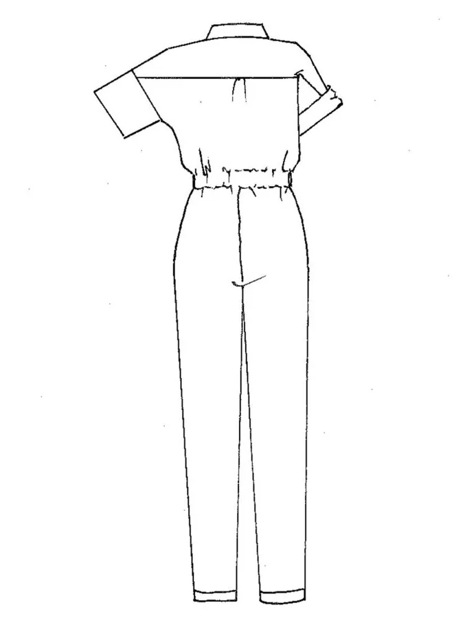 No57 Jumpsuit mit Knopfpatte - Trendschnitt Schnittmuster