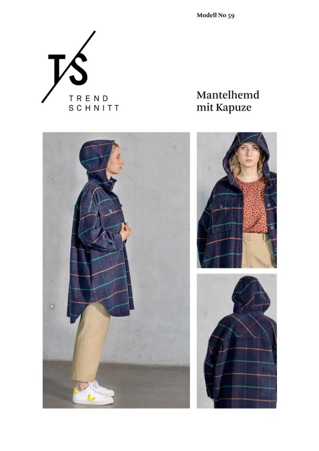 No59 Mantelhemd mit Kapuze - Trendschnitt Sewing Pattern (German)