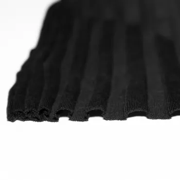 Bio Rippenjersey Breit - Schwarz