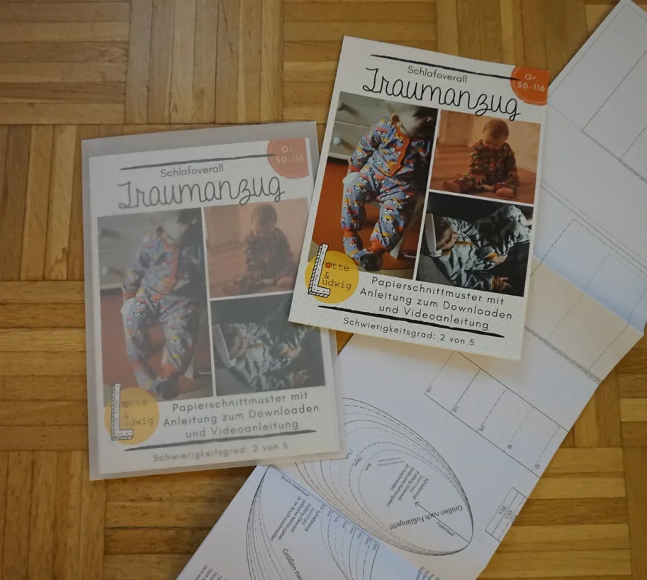 Traumanzug Pijama Kinder - Lotte & Ludwig Schnittmuster