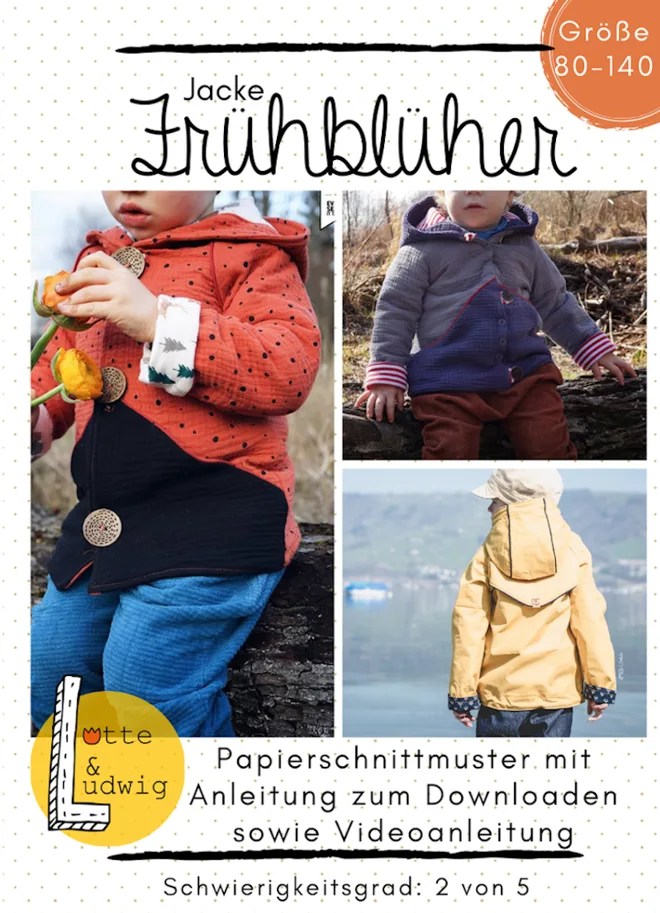 Frühblüher Jacke Kinder - Lotte & Ludwig Schnittmuster