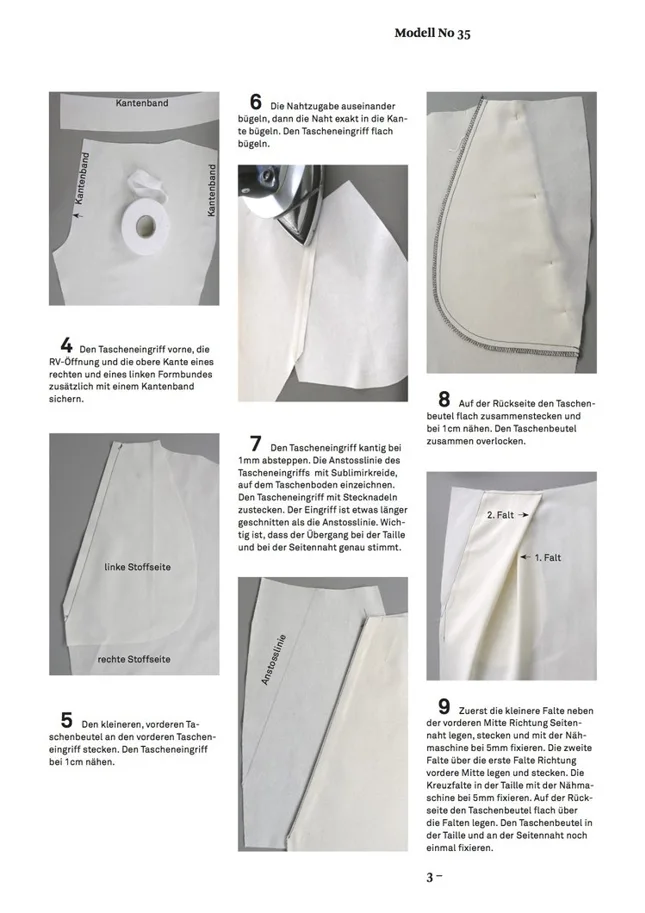 No35 Hose mit Kreuzfalte - Trendschnitt Sewing Pattern (German)