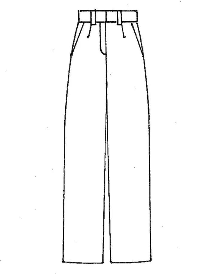 No60 Hose mit Rückenelast - Trendschnitt Schnittmuster