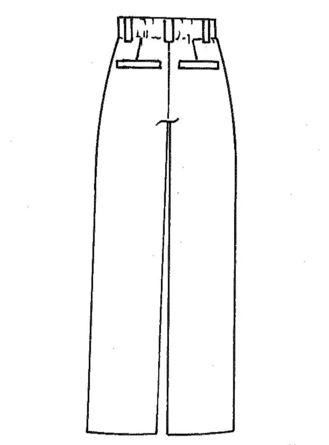 No60 Hose mit Rückenelast - Trendschnitt Schnittmuster