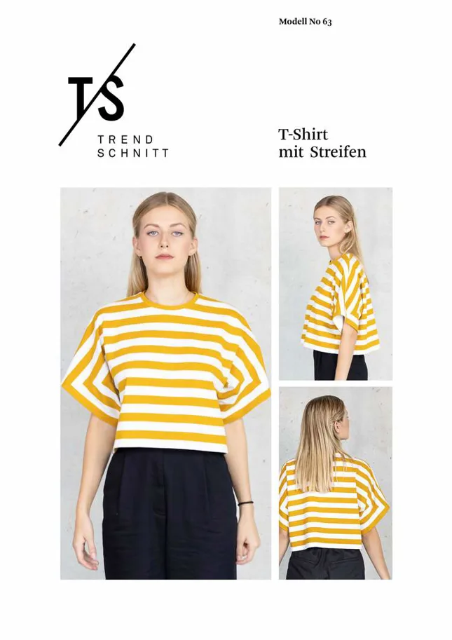 No63 T-Shirt mit Streifen - Trendschnitt Schnittmuster
