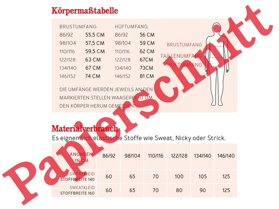 Fannie Sweatkleid - Studio Schnittreif Sewing Pattern (German)