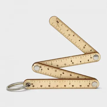 Zigzag Ruler Key Chain