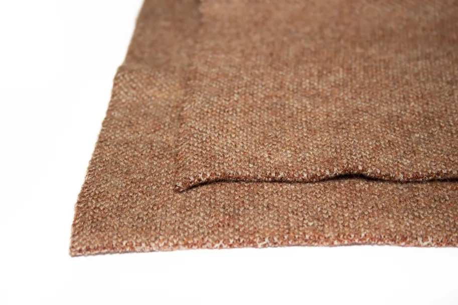 RESTSTÜCK 1m Merino Strick Two-Tone - Cedar Wood