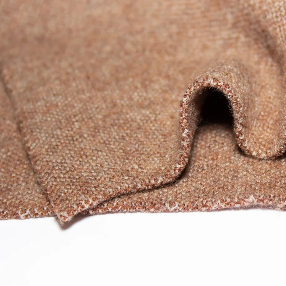 RESTSTÜCK 1m Merino Strick Two-Tone - Cedar Wood