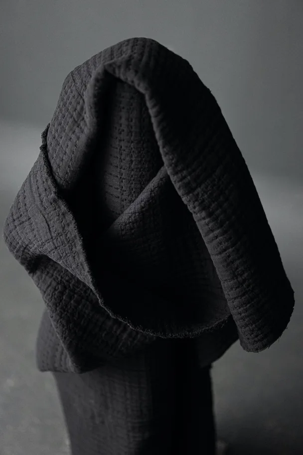 Quilted Soft Stitch Jacquard - Black