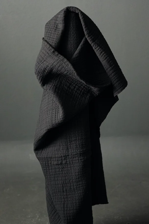 Quilted Soft Stitch Jacquard - Black