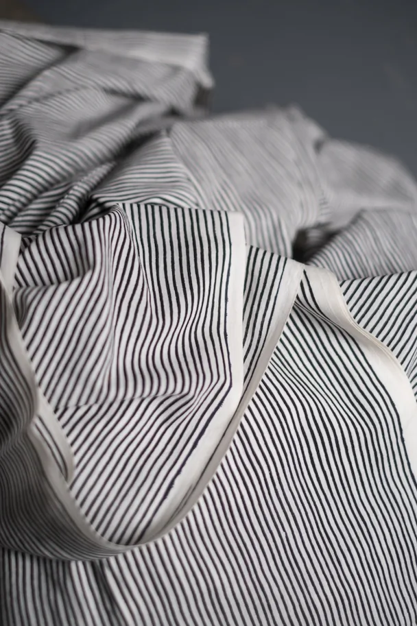 Bio Indian Blockprint - Lean Stripe Mono