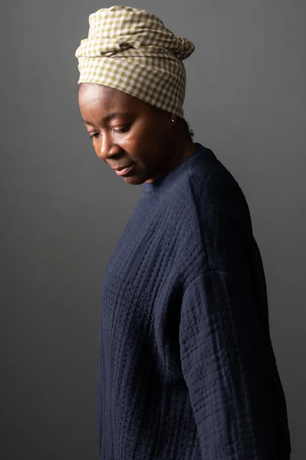 Quilted Soft Stitch Jacquard - Black