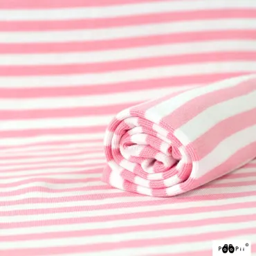 Bio Ringel-Bündchen - Light Pink-White