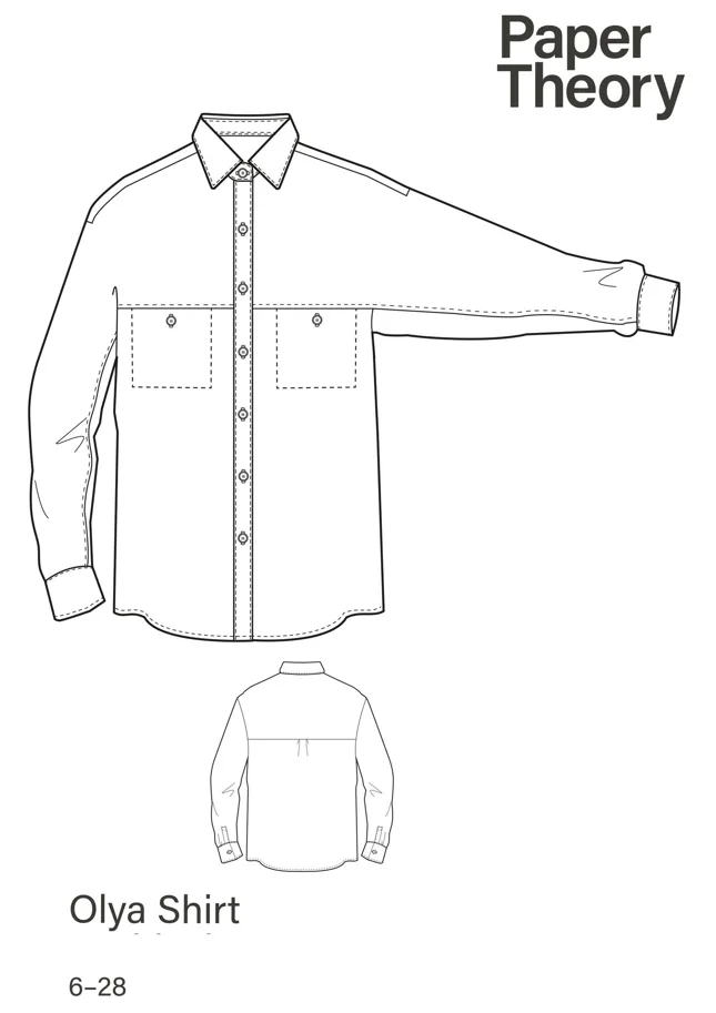 Olya Shirt - Paper Theory Sewing Pattern (English)