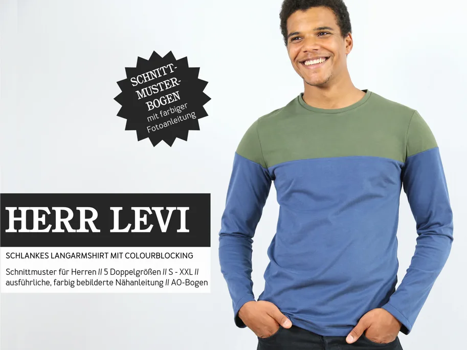 Herr Levi Langarmshirt - Studio Schnittreif Sewing Pattern (German)