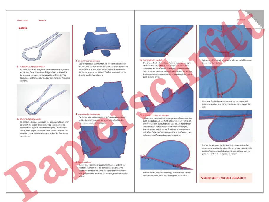 Frau Edda Blusenkleid - Studio Schnittreif Sewing Pattern (German)