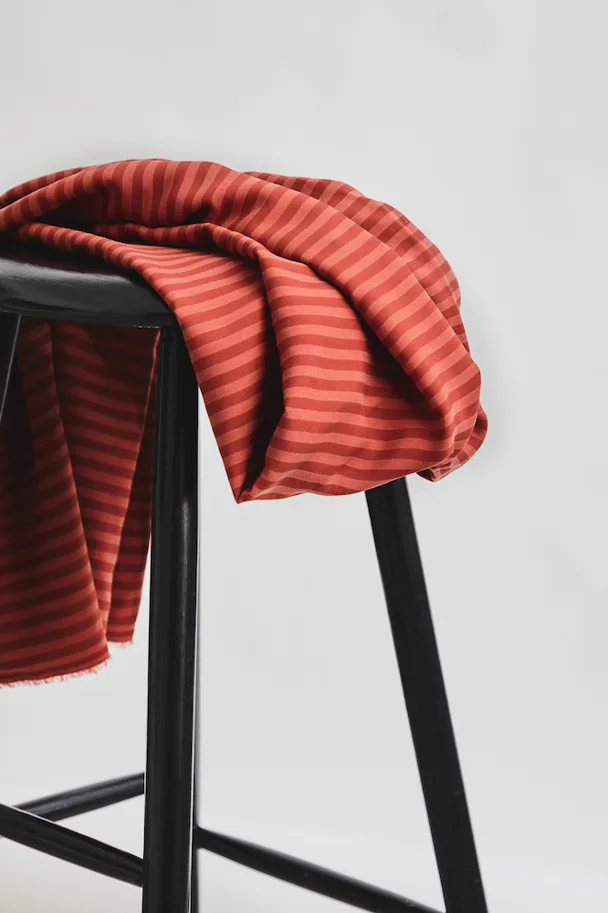 Tencel Two-Tone Stripe Twill - Cider