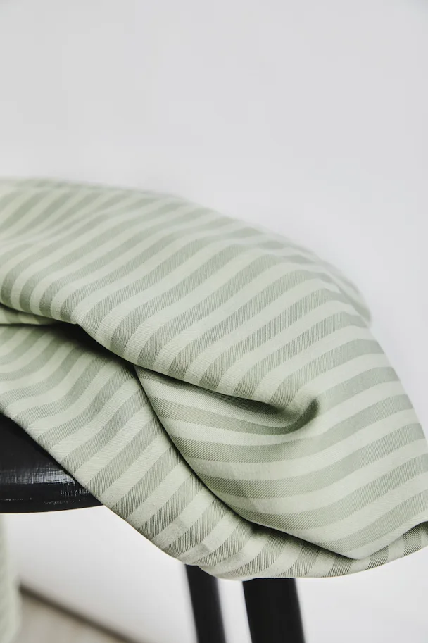 Tencel Two-Tone Stripe Twill - Soft Mint
