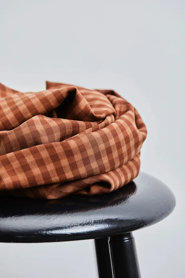 Tencel Two-Tone Check - Pecan