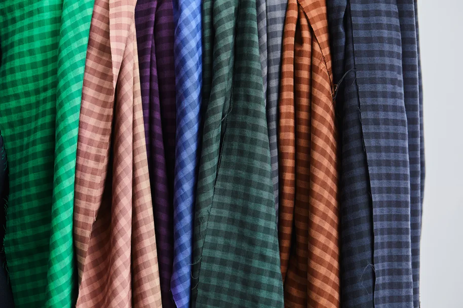 Tencel Two-Tone Check - Pecan