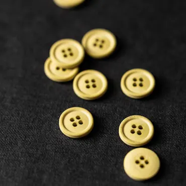 Organic Cotton Button 15mm - Mr Citrus