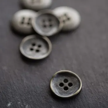 Metal Button 15mm - Stamped