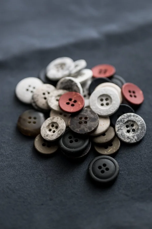 Recycling Knopf 18mm - Chalk