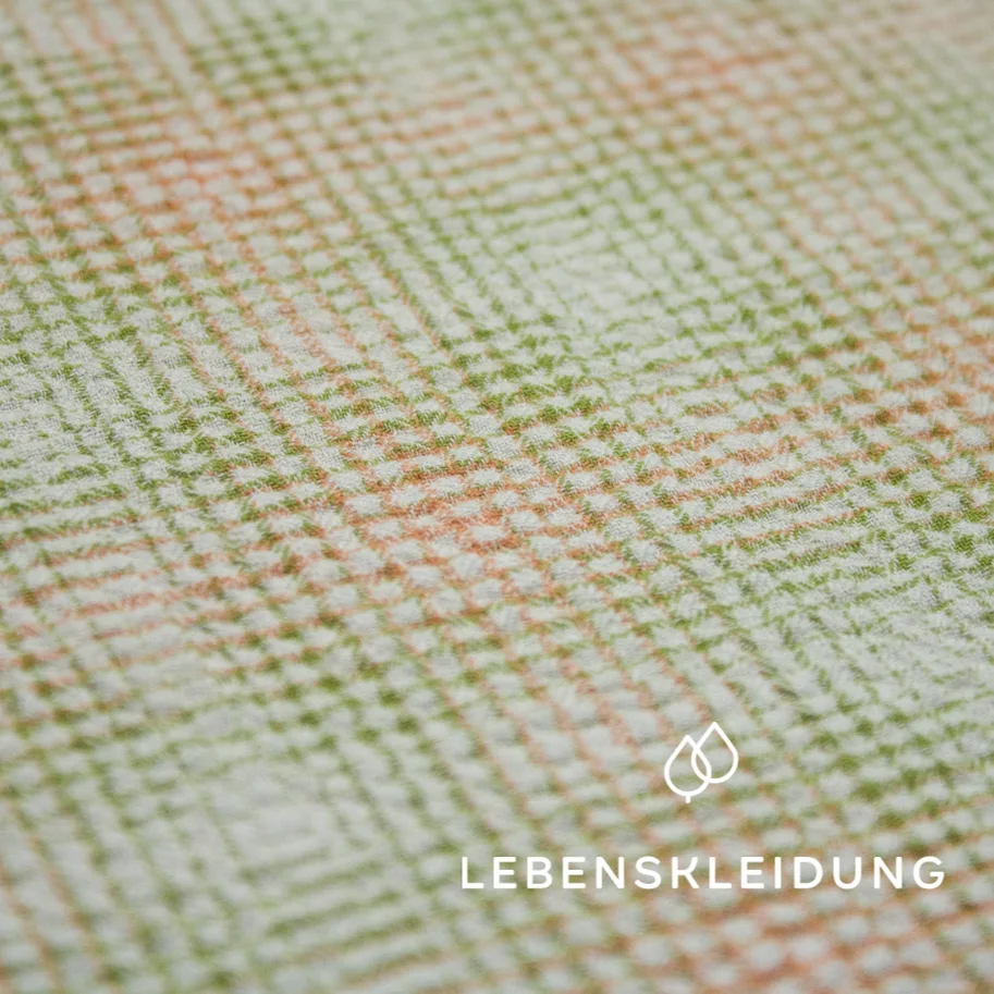 Organic Seersucker - Sweet Pea Check