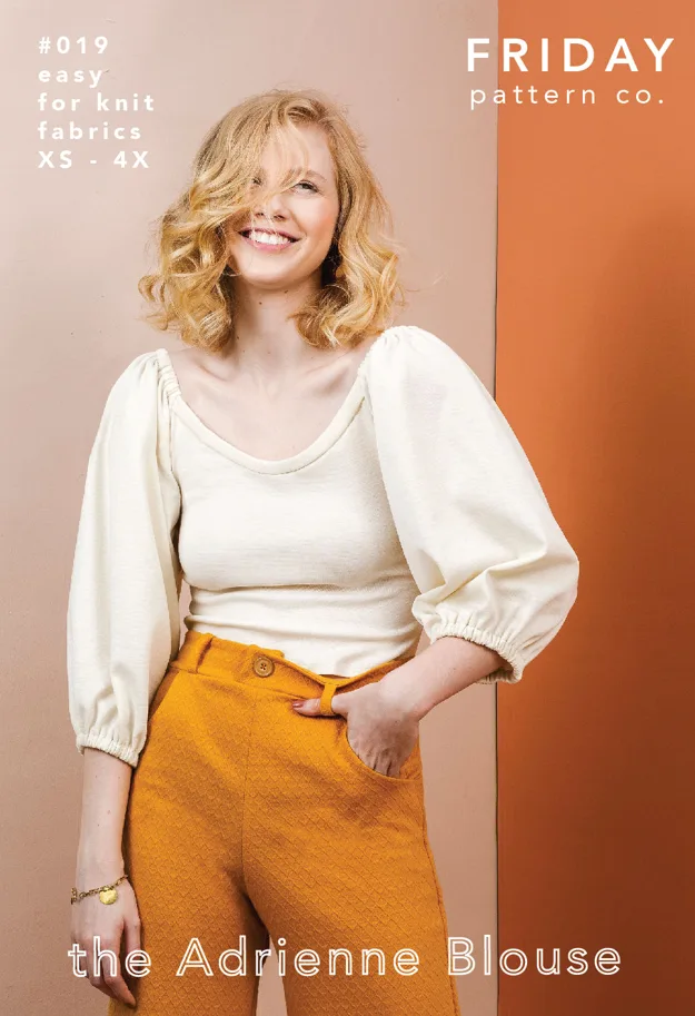 The Adrienne Blouse - Friday Pattern Company Sewing Pattern (English)