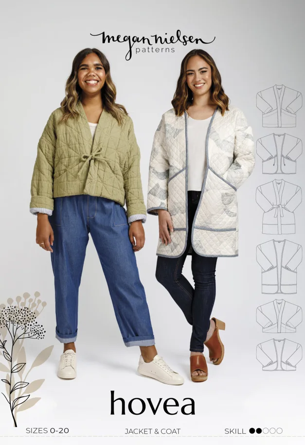 Hovea Jacket and Coat - Megan Nielsen Sewing Pattern (English)