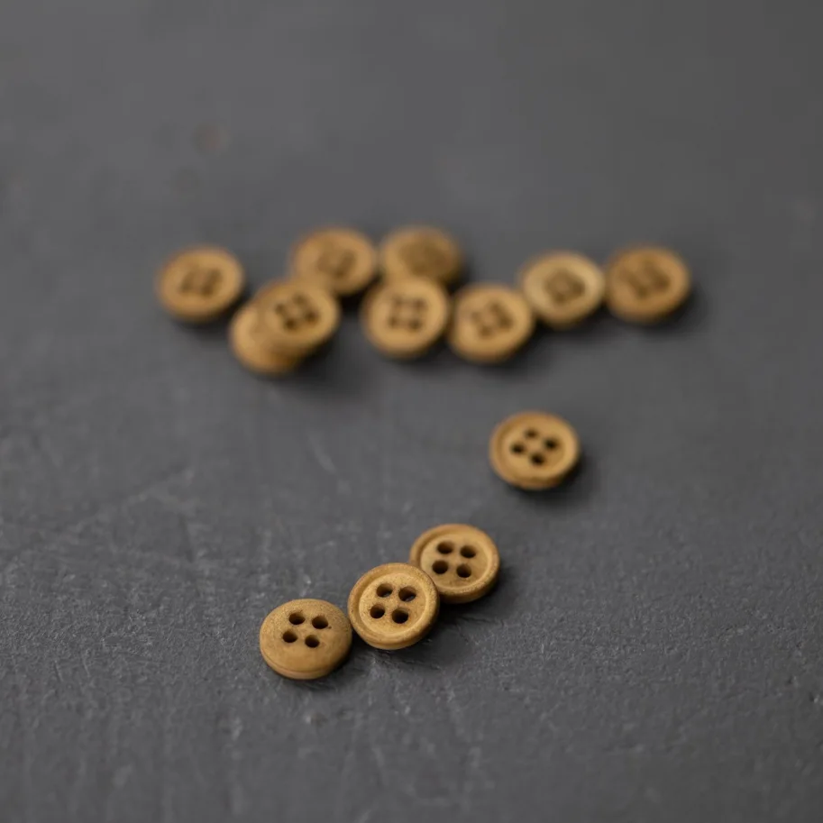 Bio Cotton Knopf 11mm - Ginger (Ocker)