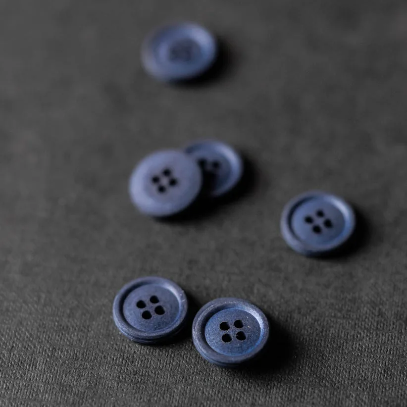 Bio Cotton Knopf 15mm - Goodnight (Deep Navy)