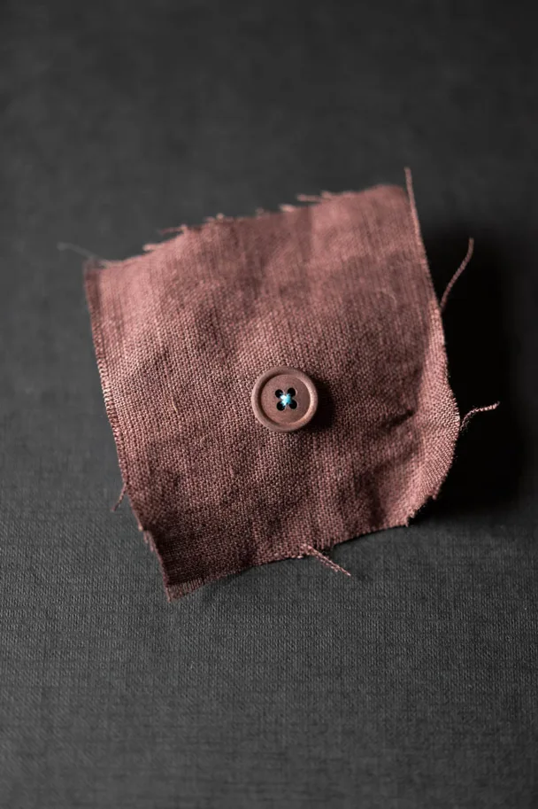 Bio Cotton Knopf 15mm - Oxblood