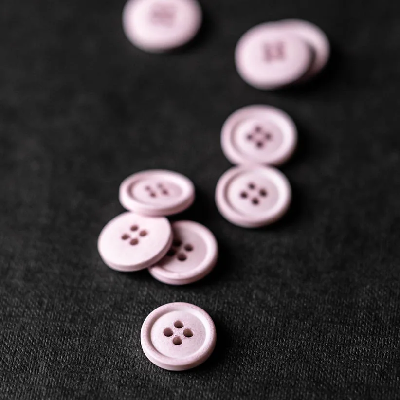 Organic Cotton Button 15mm - Petrova (Rose)