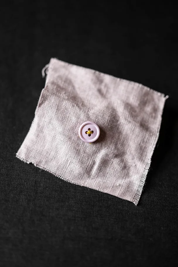 Organic Cotton Button 15mm - Petrova (Rose)