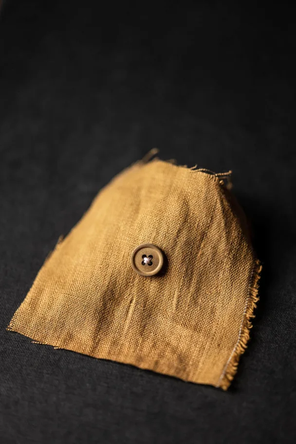 Bio Cotton Knopf 15mm - Ginger (Ocker)