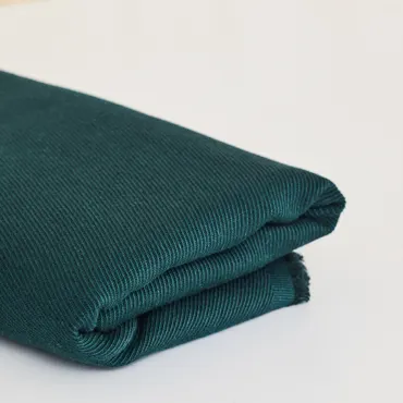 Linen Cotton Twill - Bottle Green