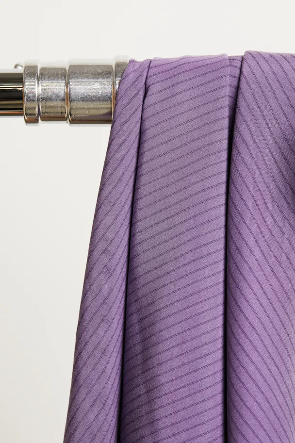 Tencel Two-Tone Slim Stripe - Mauve