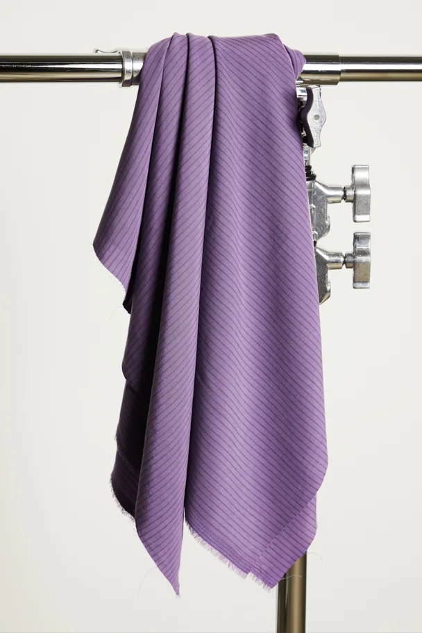 Tencel Two-Tone Slim Stripe - Mauve