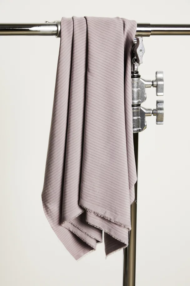 Tencel Two-Tone Slim Stripe - Purple Haze