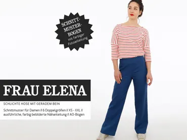 Frau Elena Gerade Hose - Studio Schnittreif Schnittmuster