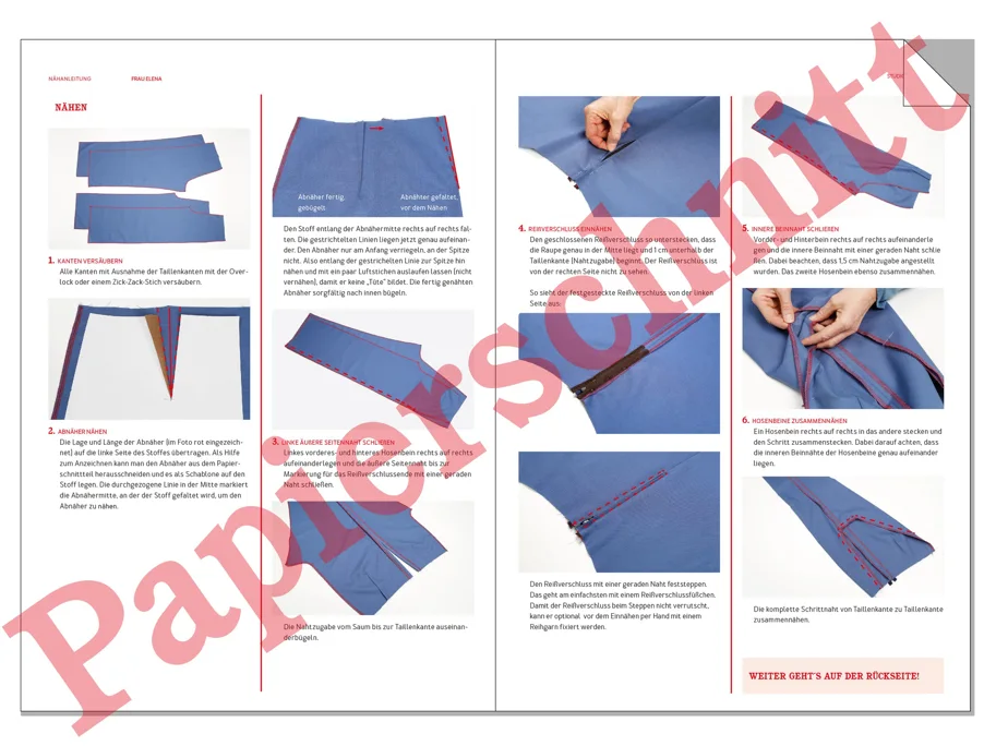 Frau Elena Gerade Hose - Studio Schnittreif Sewing Pattern (German)