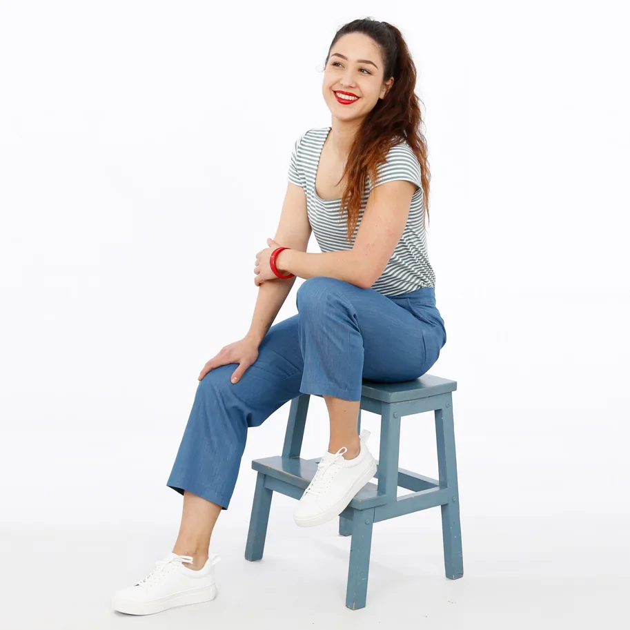 Frau Ilse Hose mit Reissverschluss - Studio Schnittreif Schnittmuster