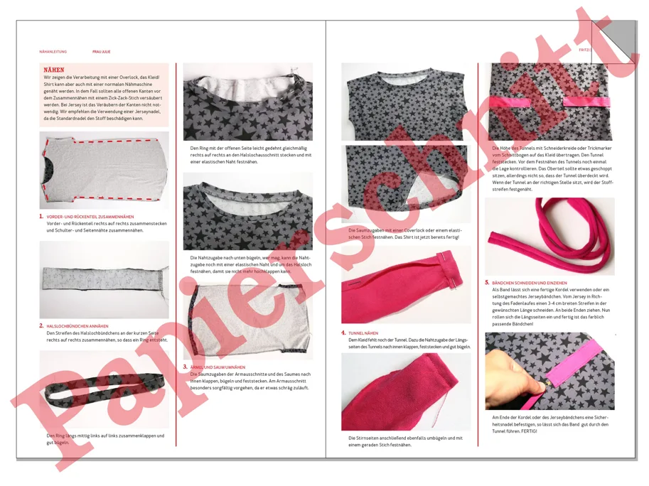 Frau Julie Jerseykleid und Shirt - Studio Schnittreif Sewing Pattern (German)