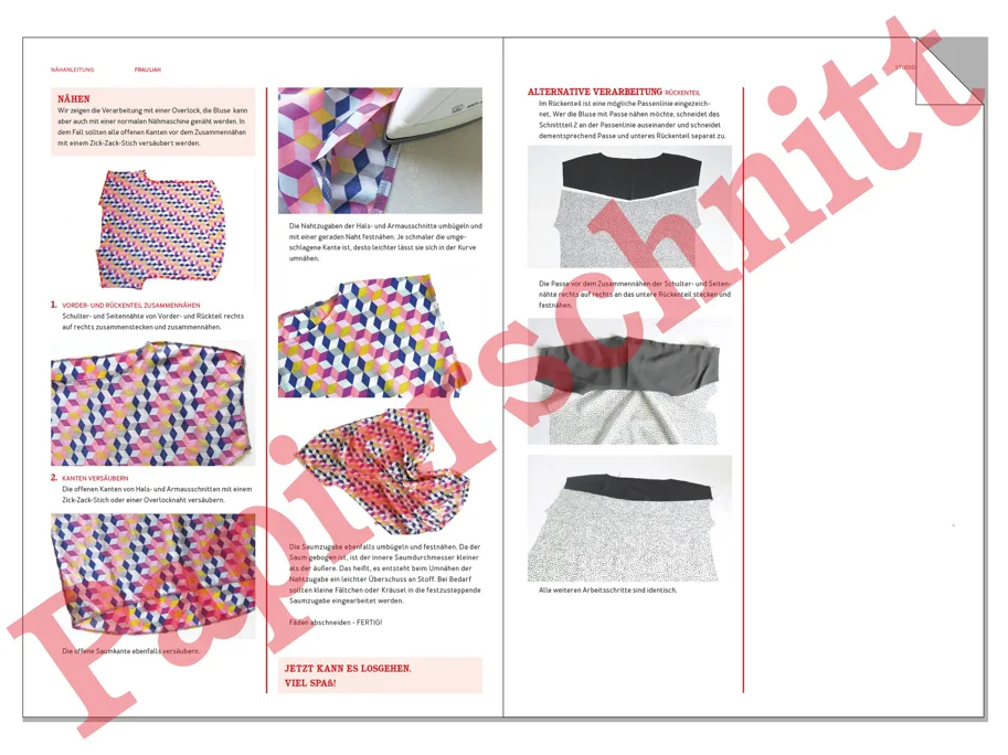 Frau Liah Sommerbluse - Studio Schnittreif Schnittmuster